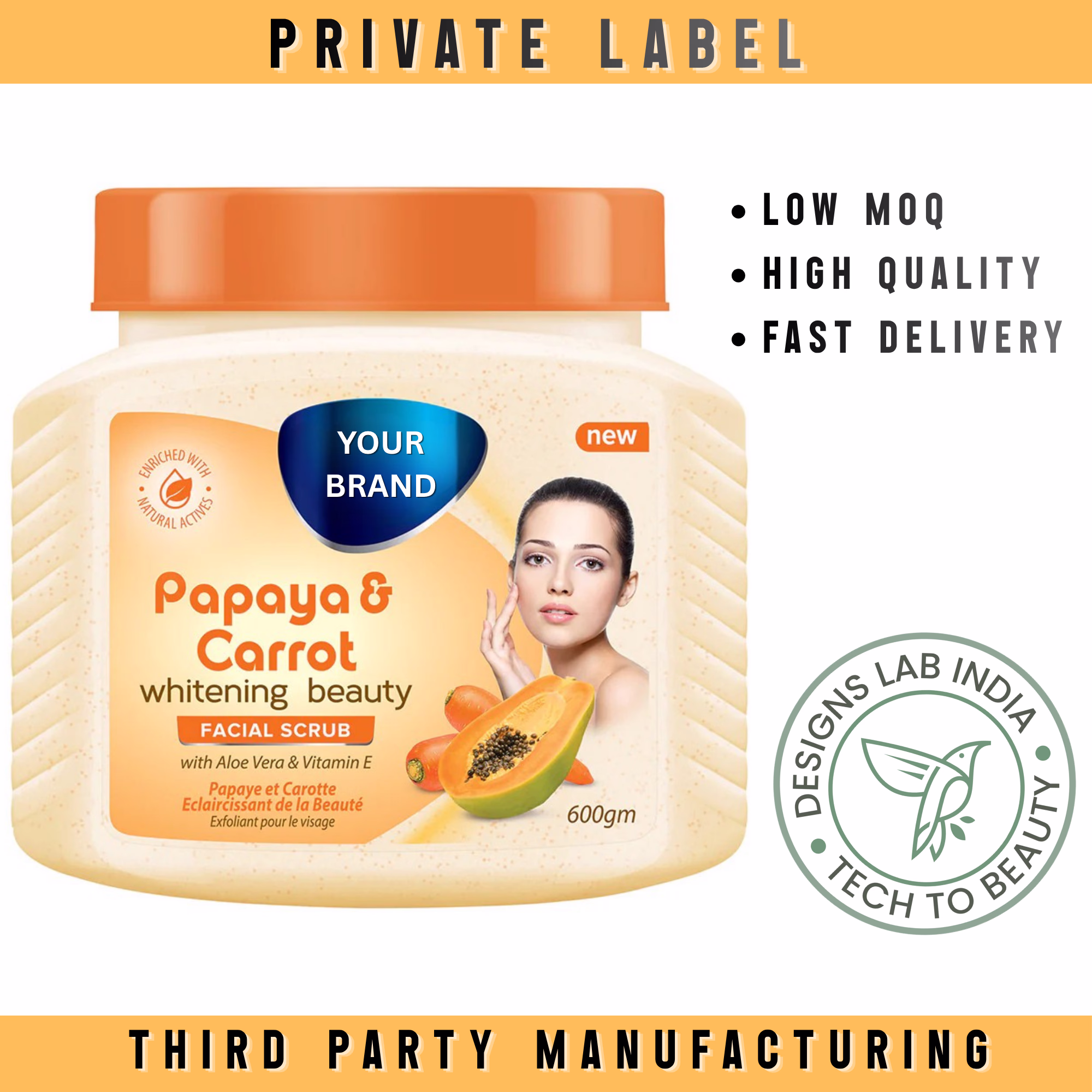 Papaya Face & Body Scrub